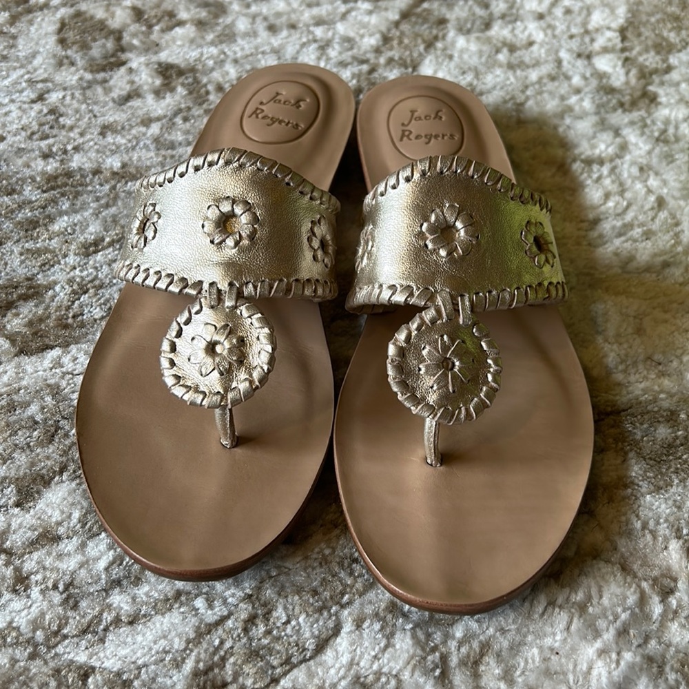 Jack Roger’s platinum Capri sandal